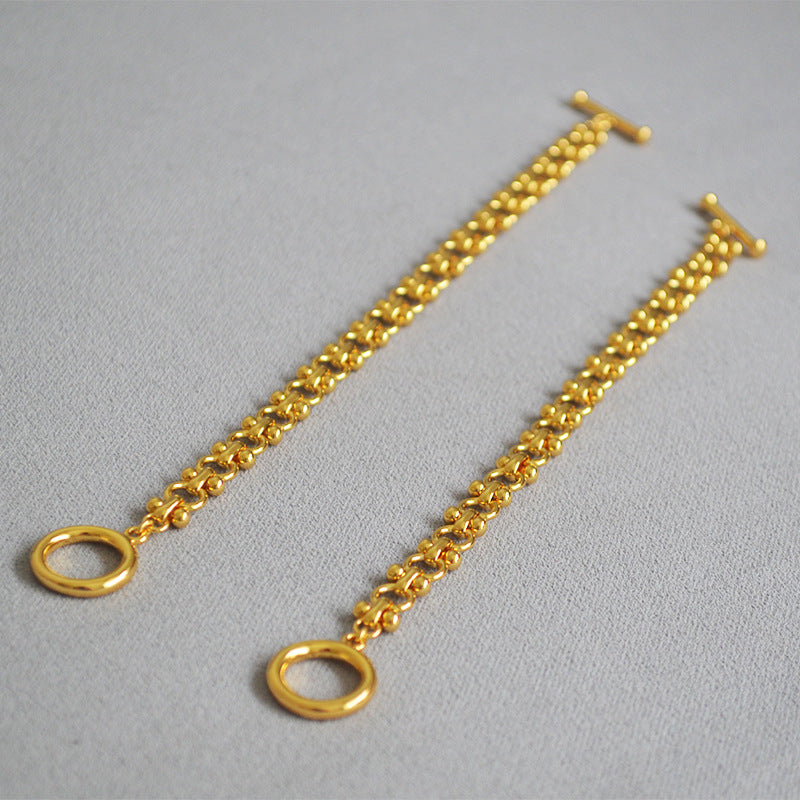 Handgemaakte vintage Gouden Armband