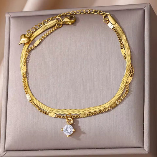 Delicaat ambachtelijke Gouden Armband