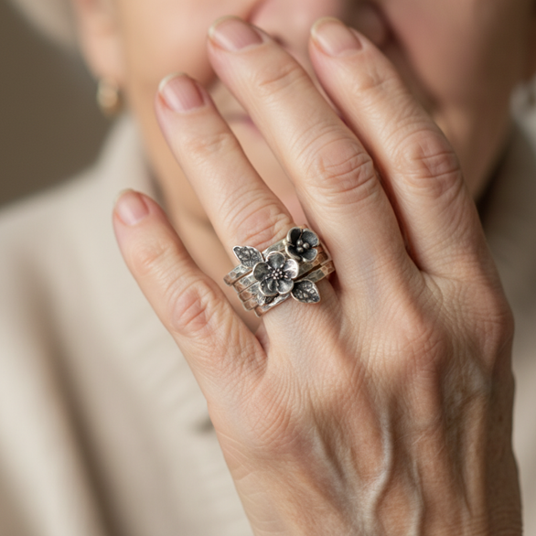 Romantische Zilveren Ring voor speciale momenten