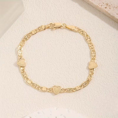 Handgemaakte vintage Gouden Armband