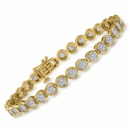 Handgemaakte vintage Gouden Armband