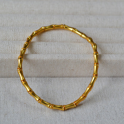 Handgemaakte vintage Gouden Armband