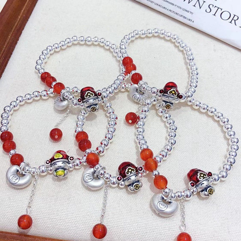 Handgemaakte vintage Zilveren Armband