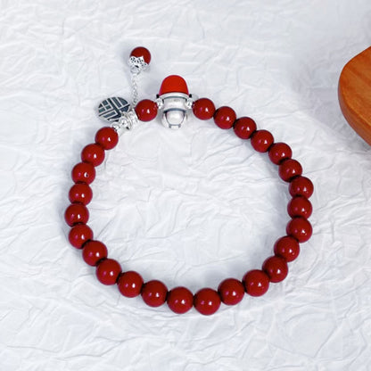 Handgemaakte vintage Zilveren Armband