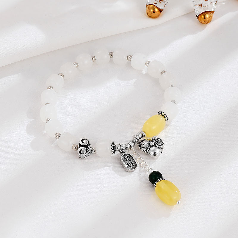 Handgemaakte vintage Zilveren Armband