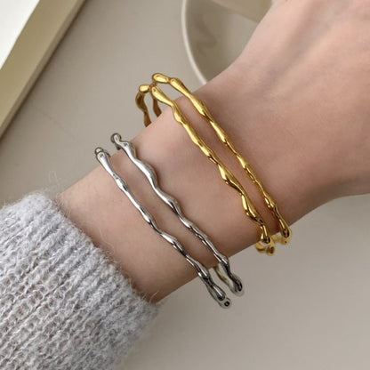 Handgemaakte vintage Gouden Armband