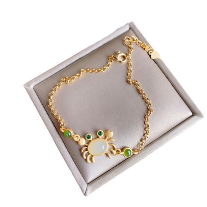 Handgemaakte vintage Gouden Armband