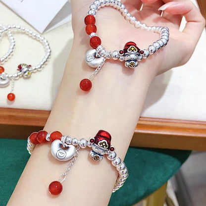 Handgemaakte vintage Zilveren Armband