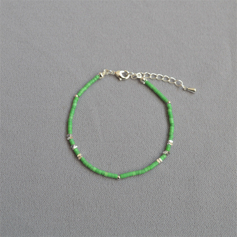 Handgemaakte vintage Zilveren Armband