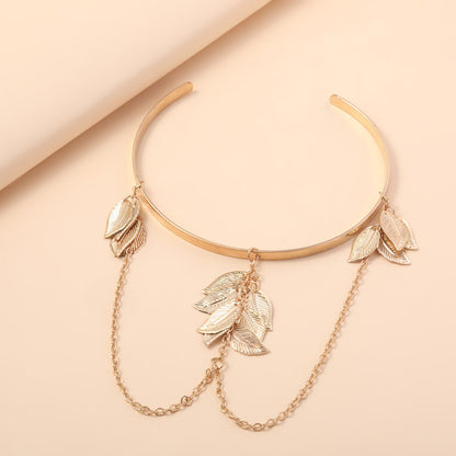 Handgemaakte vintage Gouden Armband