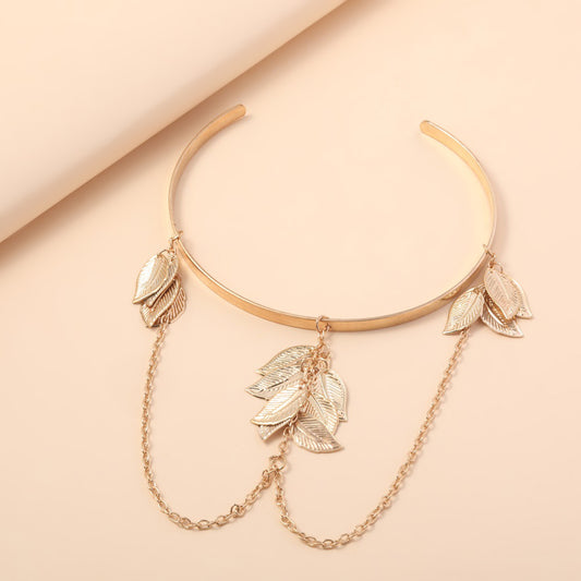 Handgemaakte vintage Gouden Armband