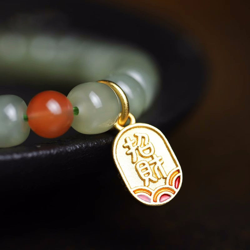 Handgemaakte vintage Parel Armband