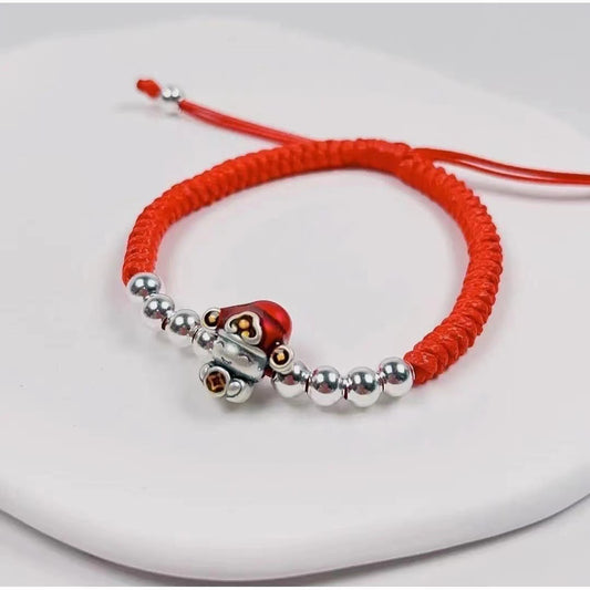 Handgemaakte vintage Zilveren Armband