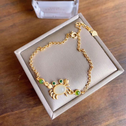 Handgemaakte vintage Gouden Armband