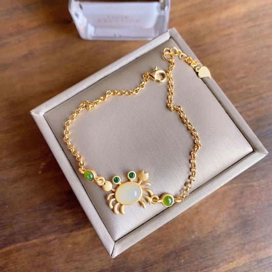 Handgemaakte vintage Gouden Armband