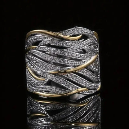 Handgemaakte vintage Gouden Armband