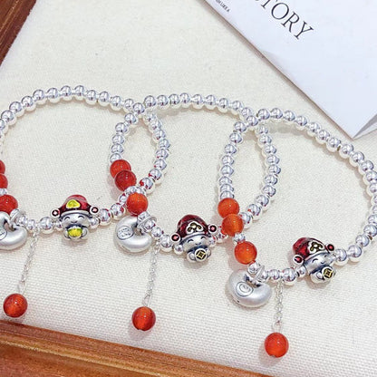 Handgemaakte vintage Zilveren Armband