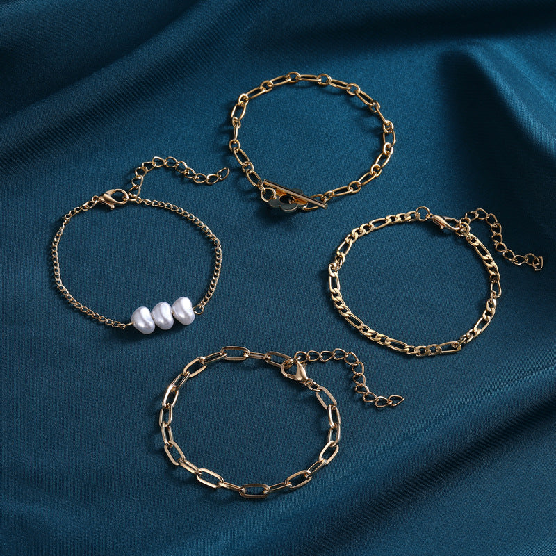 Handgemaakte vintage Parel Armband