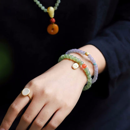 Handgemaakte vintage Parel Armband