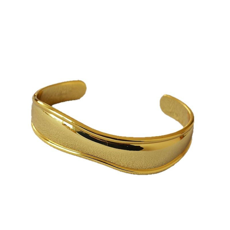 Handgemaakte vintage Gouden Armband