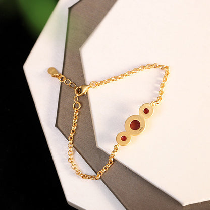 Handgemaakte vintage Zilveren Armband