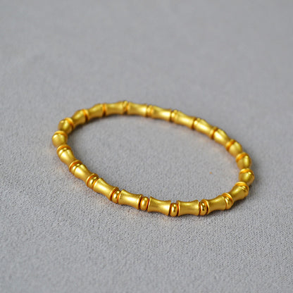 Handgemaakte vintage Gouden Armband