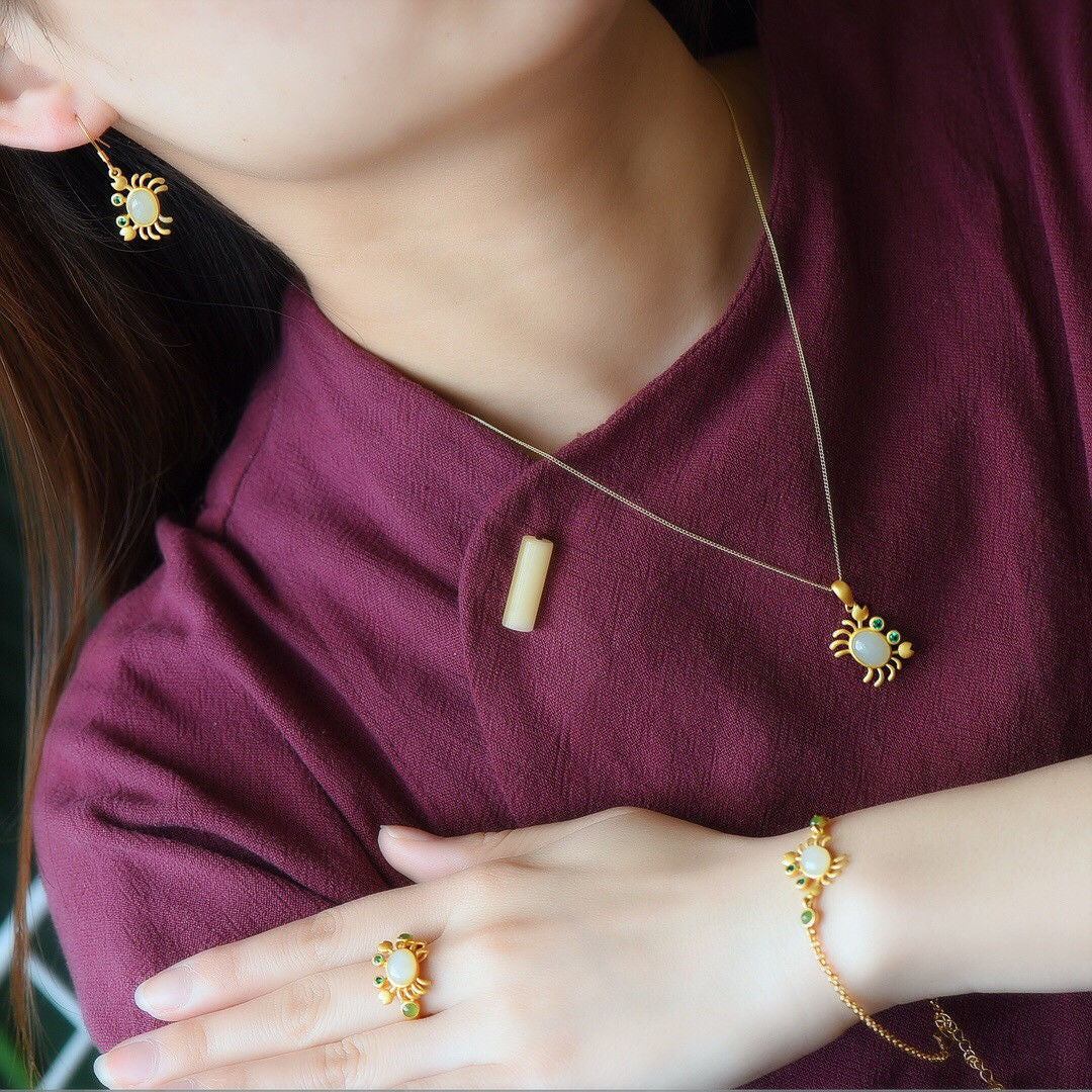 Handgemaakte vintage Gouden Armband