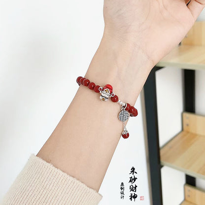 Handgemaakte vintage Zilveren Armband