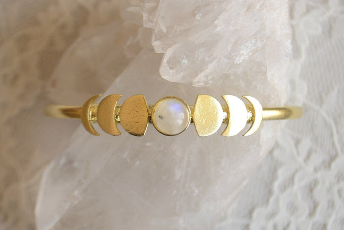 Handgemaakte vintage Gouden Armband