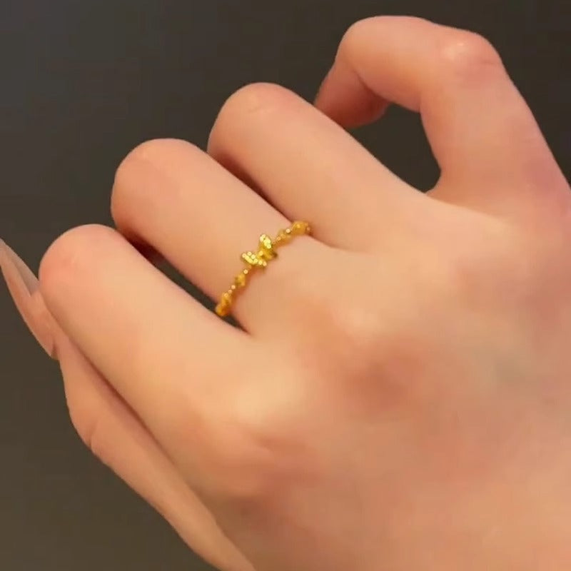 Charmante Gouden Ring voor elke gelegenheid
