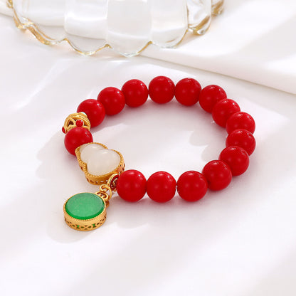 Handgemaakte vintage Zilveren Armband