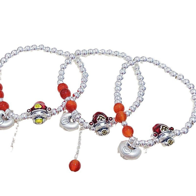 Handgemaakte vintage Zilveren Armband