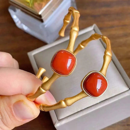 Handgemaakte vintage Gouden Armband