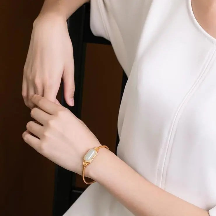 Handgemaakte vintage Zilveren Armband