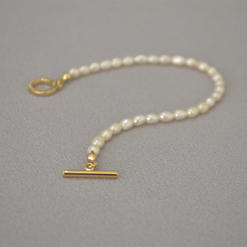 Handgemaakte vintage Parel Armband