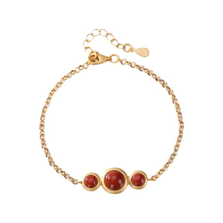 Handgemaakte vintage Zilveren Armband