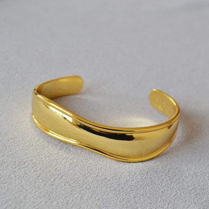 Handgemaakte vintage Gouden Armband