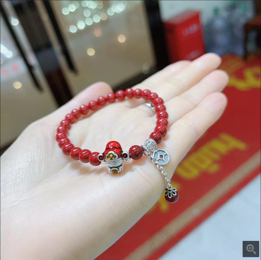 Handgemaakte vintage Zilveren Armband