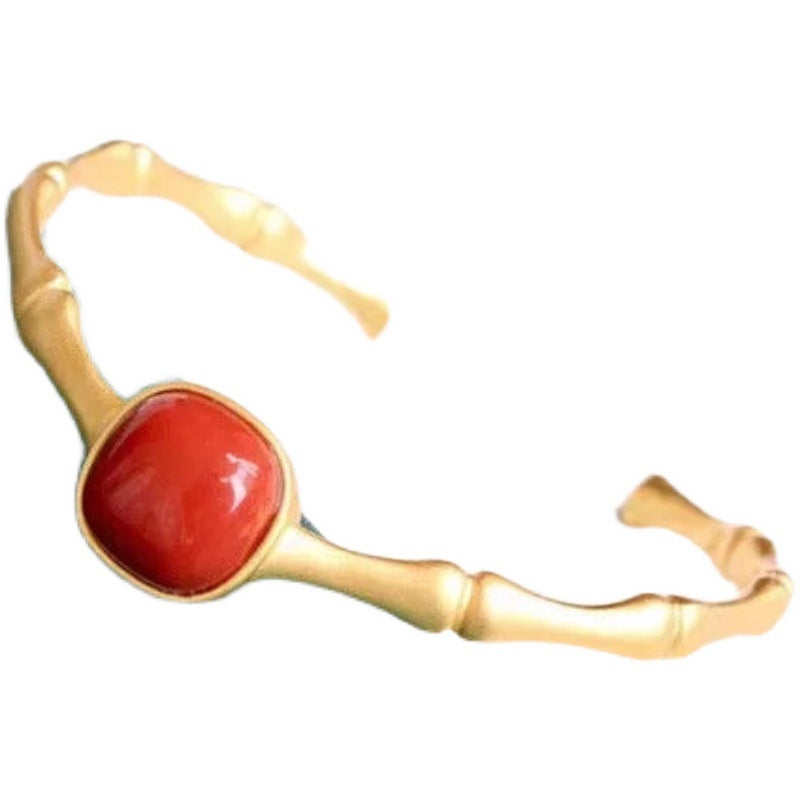 Handgemaakte vintage Gouden Armband