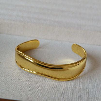 Handgemaakte vintage Gouden Armband