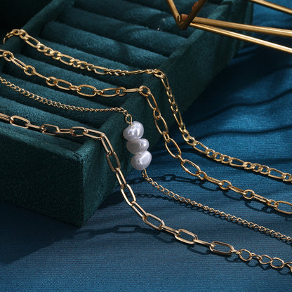 Handgemaakte vintage Parel Armband