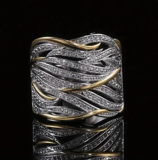 Handgemaakte vintage Gouden Armband