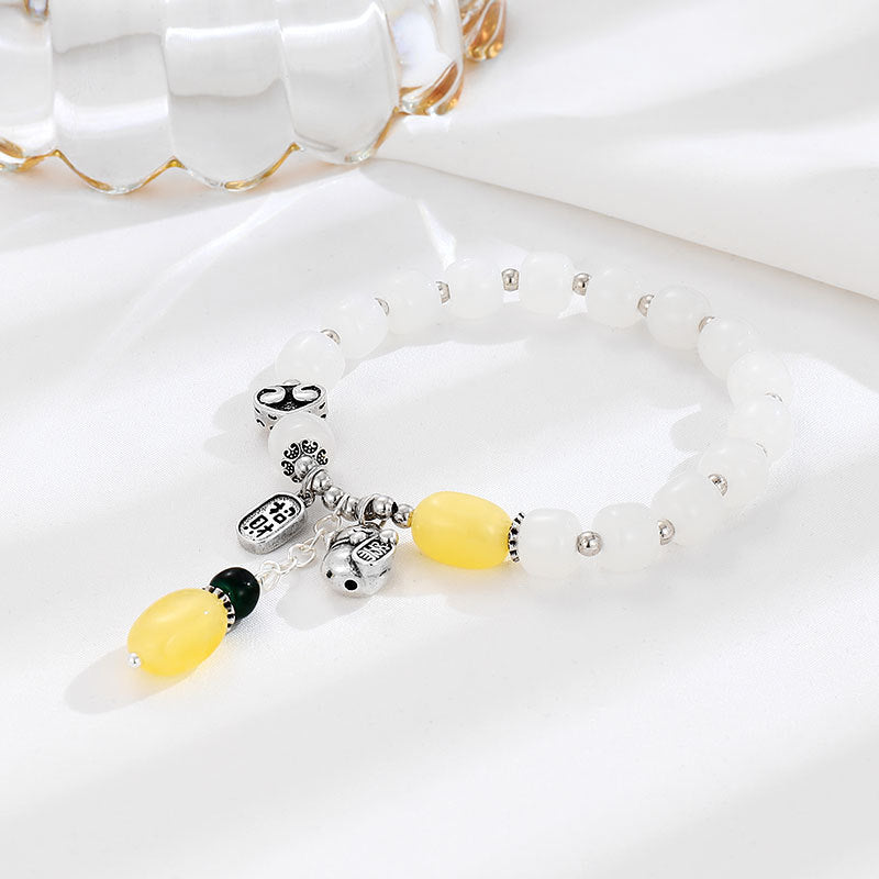 Handgemaakte vintage Zilveren Armband