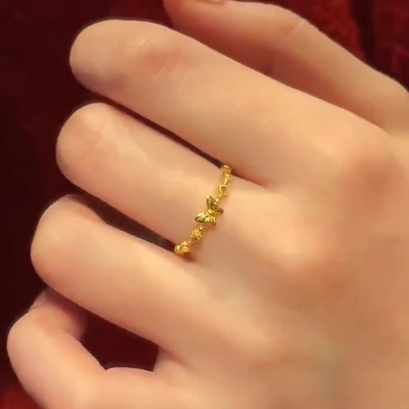 Charmante Gouden Ring voor elke gelegenheid