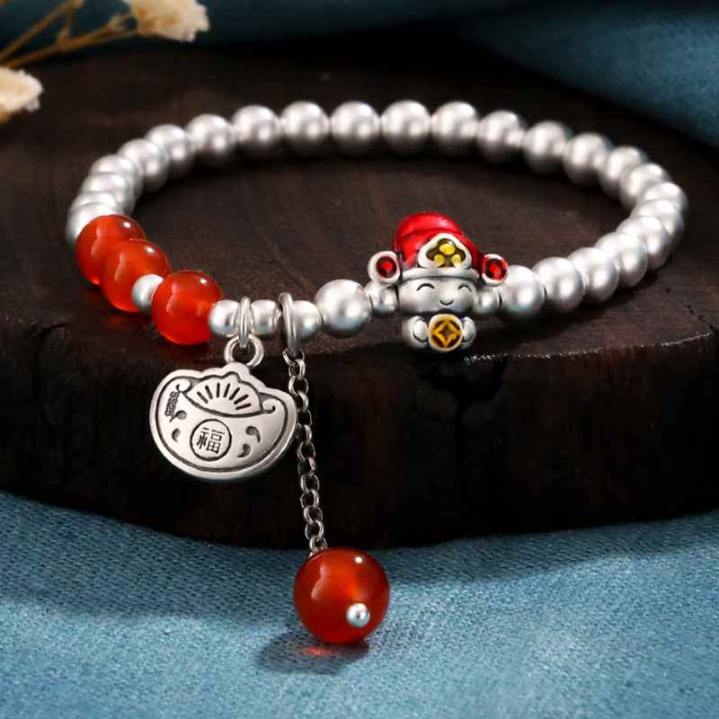 Handgemaakte vintage Parel Armband