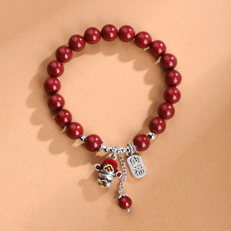 Handgemaakte vintage Zilveren Armband