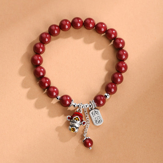 Handgemaakte vintage Zilveren Armband