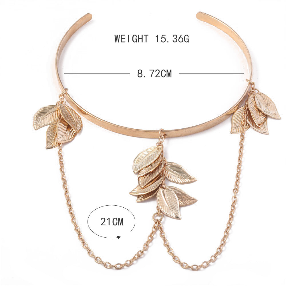 Handgemaakte vintage Gouden Armband