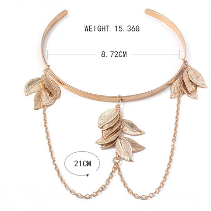 Handgemaakte vintage Gouden Armband