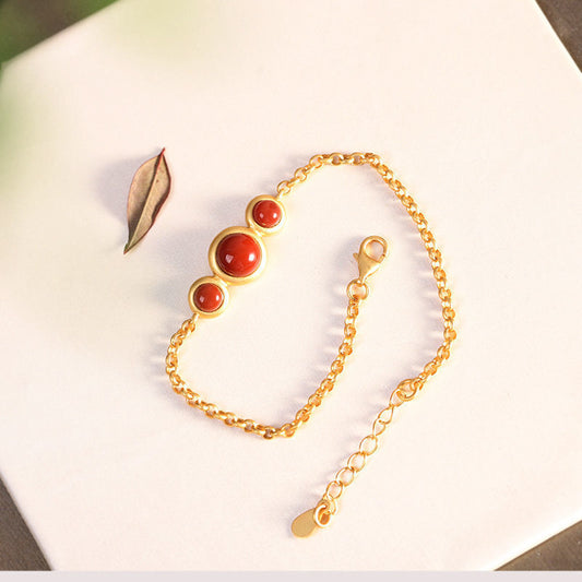 Handgemaakte vintage Zilveren Armband